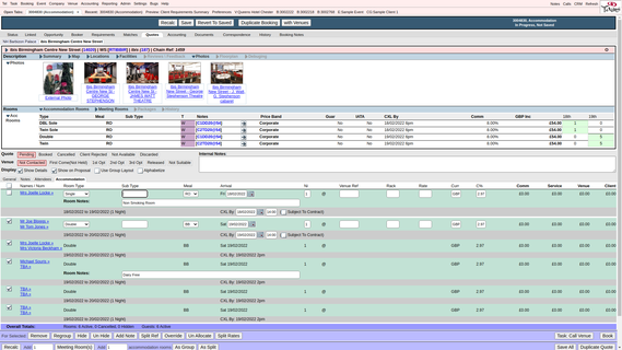 TAMS, Build quotes and select GDS availability