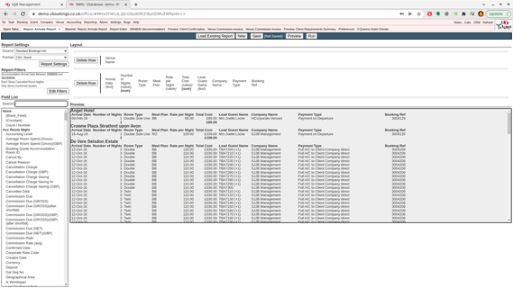 TAMS, View and create reports